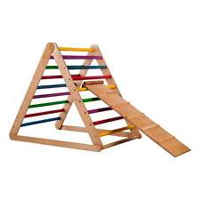 Drewniany trójkąt z zjeżdżalnią, używany na sprzedaż  PL