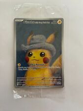 Pokemon Pikachu z szarym filcowym kapeluszem karta promocyjna x muzeum van Gogha zapieczętowane SVP085 na sprzedaż  Wysyłka do Poland
