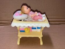 FISHER PRICE Loving Family BABY BLONDE pink GIRL & Changing Table & Pillow for sale  Shipping to South Africa