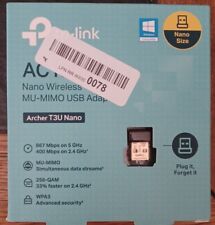 Adaptador de rede sem fio TP-Link Archer T3U nano USB WiFi banda dupla 2.4/5Ghz novo comprar usado  Enviando para Brazil