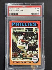 Used, 1975 Topps Steve Carlton #185 PSA 7 NM HOF for sale  Shipping to South Africa