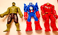 Figuras de acción de superhéroes de 12" Hulk Transformer Capitán América segunda mano  Embacar hacia Argentina