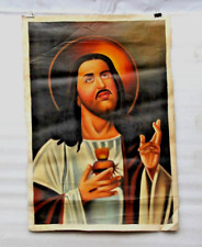 Antique Canvas Oil Painting Christian God Jesus Wall Art /Bible Art /christian for sale  Shipping to South Africa