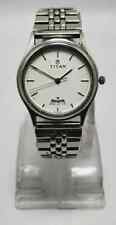 Used Men's Titan Quartz Date Stainless Steel Perfect Condition Wrist Watch for sale  Shipping to South Africa