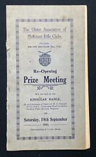 1931 programme ulster for sale  CARRICKFERGUS