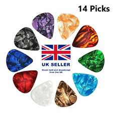 14 x GUITAR PICKS/PLECTRUMS for Acoustic Bass Electric Guitars - Popular Size, used for sale  NORWICH