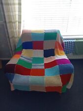 Hand knitted patchwork for sale  BLAYDON-ON-TYNE