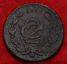 Moneda extranjera de 2 centavos de México 1915 segunda mano  Embacar hacia Argentina