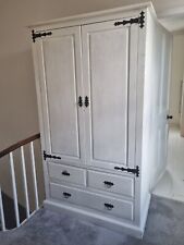 White painted wardrobe for sale  STAINES-UPON-THAMES