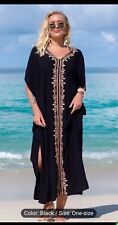 Ladies black kaftan for sale  LEEDS