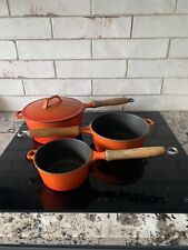 Creuset style orange for sale  Shipping to Ireland