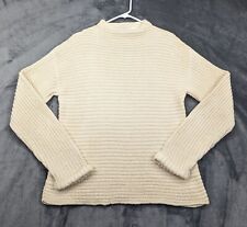 Suéter vintage de punto ballenero para hombre tejido con cable mediano 100 % algodón crema pescador segunda mano  Embacar hacia Argentina
