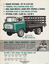 Print.  Green 1960 Willys Jeep FC-170 Stake Truck Ad for sale  Shipping to Canada
