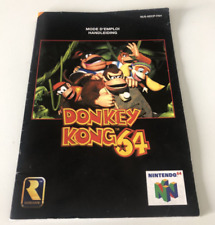 Donkey Kong 64 N64 Instruction Manual Notice Anleitung Handbuch Nintendo PAL FAH, usado comprar usado  Enviando para Brazil