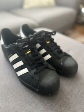 Zapatillas Adidas Originals Para Hombre Superstar Negro Blanco Talla 9.5, usado segunda mano  Embacar hacia Argentina