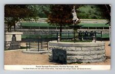 Used, Eureka Springs AR-Arkansas, Basin Springs Fountains, Antique, Vintage Postcard for sale  Shipping to South Africa