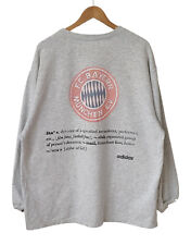 Bluza Bayern Munchen Adidas Vintage lata 90. rzadka okrągły dekolt rozm. XL na sprzedaż  PL