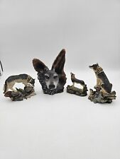 Estatuetas vintage de estátua de lobo de resina - Lote - Vem com 4 peças comprar usado  Enviando para Brazil