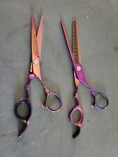 Conjunto de tesouras de cabeleireiro Kamisori Jewel 6.0 e 6.5 premium arco-íris comprar usado  Enviando para Brazil