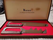 Mid Century Burnco Knife E-Z Slicer Roast Holder Stainless Japan Ethan Allen Inc for sale  Shipping to South Africa