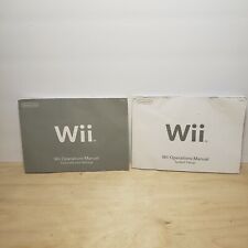 Lote de 2 manuales de Nintendo Wii - canales de operaciones y configuraciones - configuración del sistema segunda mano  Embacar hacia Mexico