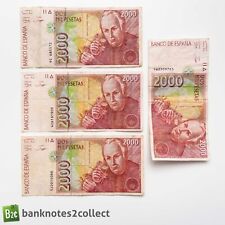 ESPAÑA: 4 x 2.000 billetes de peseta española. segunda mano  Embacar hacia Argentina