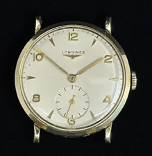 Vintage 1950 Longines Relógio Masculino 10K Folheado a Ouro 31mm Caixa Pequenos Segundos 17j, usado comprar usado  Enviando para Brazil