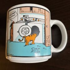 Caneca de café vintage The Far Side de Gary Larson “Cat Fud” 1985 comprar usado  Enviando para Brazil