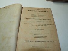 Niles weekly register for sale  Easton