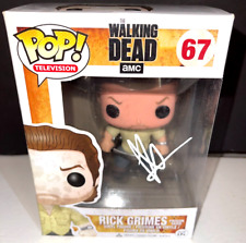 Andrew Lincoln Rick Grimes The Walking Dead Autografiado Firmado Funko Pop 67 Certificado de Autenticidad segunda mano  Embacar hacia Argentina