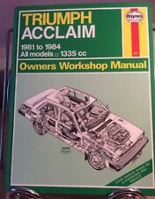 Haynes workshop manual for sale  MELKSHAM