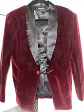 Burgundy men velvet for sale  COLCHESTER