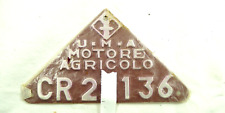 Vecchia targa trattore usato  Cremona
