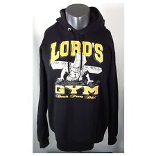 Used, Vintage 90’s The Lord’s Gym “Bench Press This” (Large) Graphic Hooded Sweatshirt for sale  Shipping to South Africa