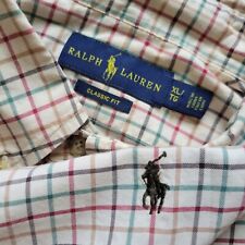 Usado, Camisa masculina Ralph Lauren com botões tamanho XL ajuste clássico bege xadrez leve comprar usado  Enviando para Brazil