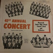 Roosevelt Junior High School Band And Orchestra 41o Concierto Anual 12"" LP 1965 segunda mano  Embacar hacia Argentina