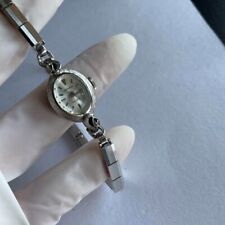 Technos Star relógio feminino manual mostrador prateado feito na Suíça oval vintage, usado comprar usado  Enviando para Brazil
