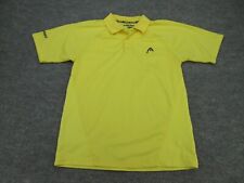 Camisa polo masculina HEAD pequena amarela manga curta elástica casual colarinho adulto P comprar usado  Enviando para Brazil