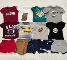 Usado, Lote de 13 camisas e shorts de roupas para bebês meninos de 12 meses comprar usado  Enviando para Brazil