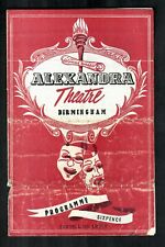 Alexandra theatre programme for sale  EASTBOURNE