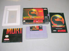 Mortal Kombat (SNES Super NES Nintendo) Completo CIB, usado segunda mano  Embacar hacia Argentina