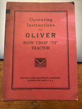 Original oliver operating for sale  Prairie Grove