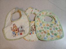 Disney Baby Winnie The Pooh Bibs Lot Of 3 Green Yellow for sale  Shipping to South Africa