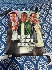 Pôster frente e verso Grand Theft Auto GTA 5 edição especial pré-encomenda PS4 XBOX comprar usado  Enviando para Brazil