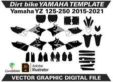 Modelo formato vetorial YAMAHA YZ 125-250 2015-2021 AI CDR EPS M13 comprar usado  Enviando para Brazil