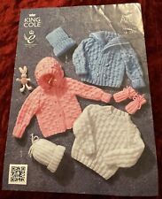 aran hoodie knitting pattern for sale  HOLT