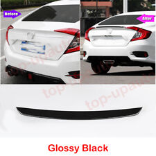 Para Honda Civic 4D Sedan 2016-2021 Preto Porta Traseira Traseira Tronco Spoiler Asa Lábio comprar usado  Enviando para Brazil