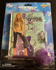 Disney Hannah Montana Diario Púrpura con Cerradura y Pluma Marabou NUEVO segunda mano  Embacar hacia Argentina