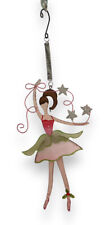 Usado, Bailarina menina com estrelas penduradas metal arte dançarina dança balé em uma primavera comprar usado  Enviando para Brazil