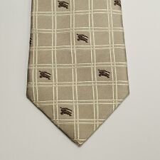 Gravata Burberry masculina xadrez de seda pura logotipo geométrico feita na Inglaterra 3,5 polegadas comprar usado  Enviando para Brazil